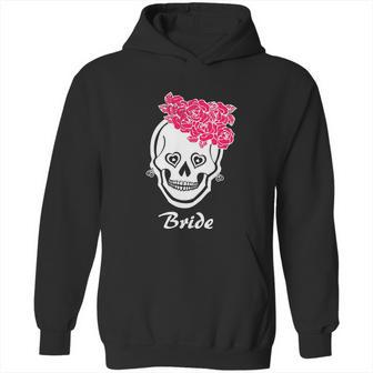 Sugar Skull Halloween Wedding Day Of The Dead Bride Graphic Design Printed Casual Daily Basic Hoodie | Favorety