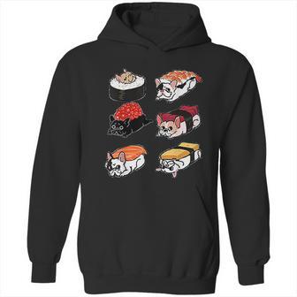 Sushi French Bulldog Funny By Huebucket Hoodie | Favorety