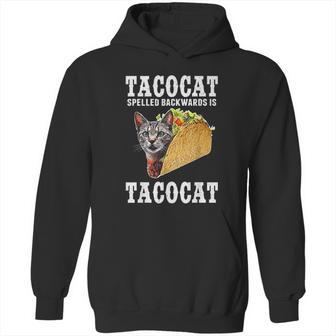 Tacocat Spelled Backwards Is Tacocat Funny Cat Gift Hoodie | Favorety UK