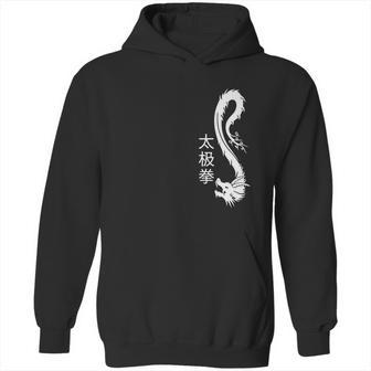 Tai Chi Chuan White Chinese Dragon Graphic Gift Hoodie | Favorety AU