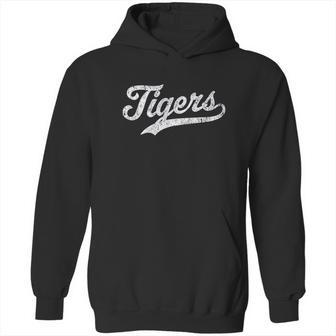 Tigers Mascot Vintage Sports Hoodie | Favorety