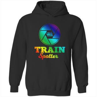 Trainspotter Design Trainspotting With Photo Camera Funny Gift Graphic Design Printed Casual Daily Basic Hoodie | Favorety CA