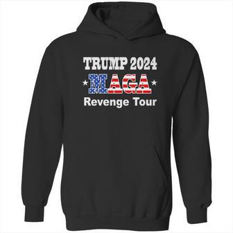 Trump 2024 Revenge Tour Graphic Design Printed Casual Daily Basic Hoodie | Favorety UK