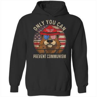 Trump Bear 45 47 Maga 2024 Only You Can Prevent Communism Hoodie | Favorety DE