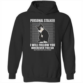 Tuxedo Cat Personal Stalker Funny Cat Kitten Lovers Gift Hoodie | Favorety DE