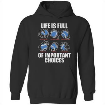 Types Of Baseball Pitches Life Choices Pitcher Player Gift Hoodie | Favorety