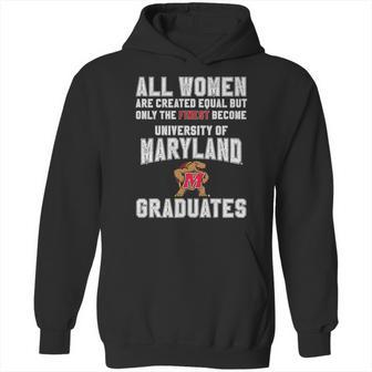 University Of Maryland Graduated Woman Hoodie | Favorety