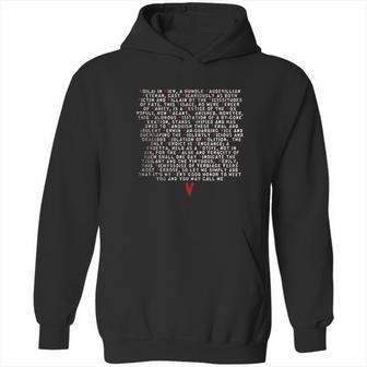 V For Vendetta Speech Black Hoodie | Favorety