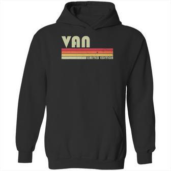 Van Name Personalized Retro Vintage 80S 90S Birthday Hoodie | Favorety