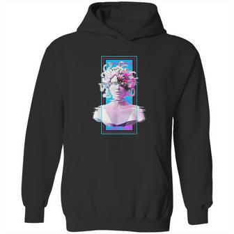 Vaporwave Medusa Statue Aesthetic Art Glitch Japanese Otaku Hoodie | Favorety UK