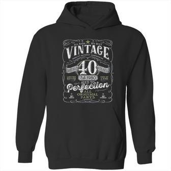 Vintage 41St Birthday For Him 1980 Aged To Perfection Hoodie | Favorety CA