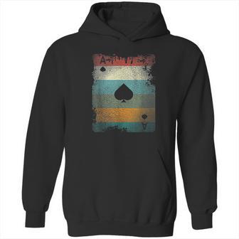 Vintage Poker Ace Of Spades Retro Cards Hoodie | Favorety CA