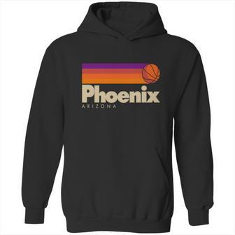 Vintage Retro Phoenix Arizona Basketball Logo Hoodie | Favorety