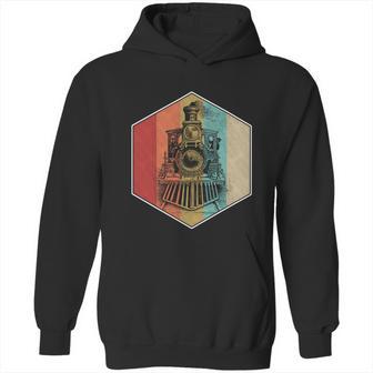 Vintage Retro Train Steam Engine Locomotive Trainspotting Gift Graphic Design Printed Casual Daily Basic Hoodie | Favorety DE