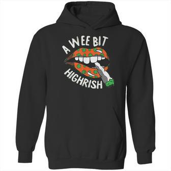 A Wee Bit Irish St Patricks Day Funny Thc Stoner Gifts Hoodie | Favorety DE