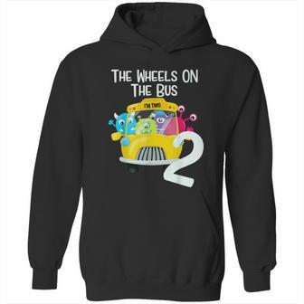 The Wheels On The Bus 2Nd Birthday Party 2 Year Old Toddler Hoodie | Favorety DE