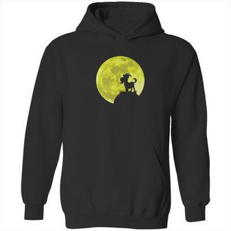 Wild Goat Lover Yellow Moon Dark Forest Funny Gift Hoodie | Favorety CA