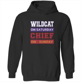 Wildcat On Saturday Chief On Sunday Kansas City Hoodie | Favorety DE