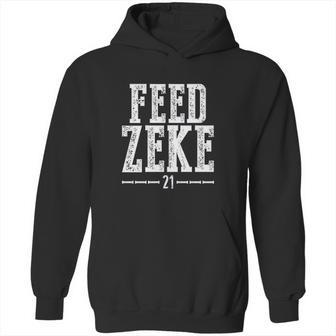 Wishful Inking Football Fans Feed Zeke Vintage Hoodie | Favorety CA