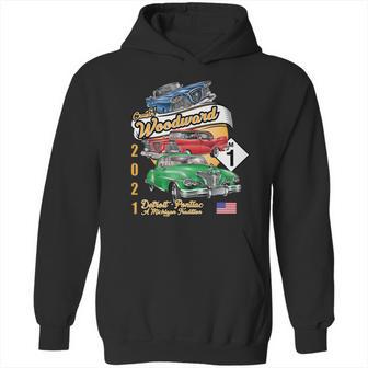 Woodward Ave M1 2021 Three Cars Hoodie | Favorety UK