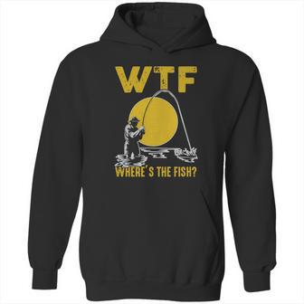 Wtf Wheres The Fish Funny Fishing T-Shirt Hoodie | Favorety