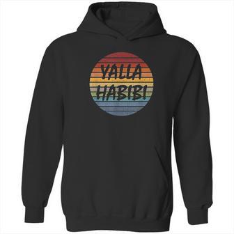 Yalla Habibi Retro Arabic Arab Sweetheart Islam Muslim Hoodie | Favorety UK