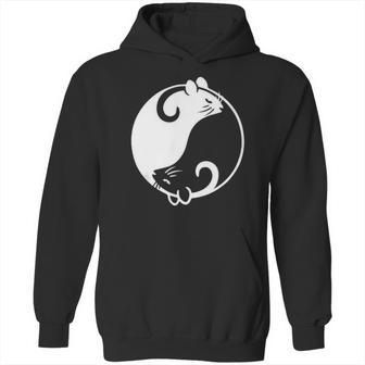 Yin Yang Year Of The Rat Happy Chinese New Year 2020 Black And White Rat Hoodie | Favorety UK