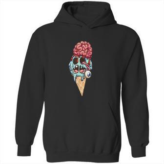 Zombie Ice Cream With The Brain And Eye Popping Out Hoodie | Favorety UK