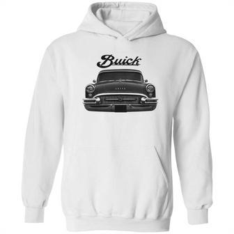 1955 Buick Front Black Hoodie | Favorety DE