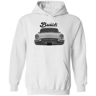 1955 Buick Two Side White Hoodie | Favorety DE