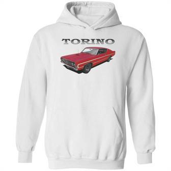 1969 Ford Torino Gt Front Red Hoodie | Favorety UK