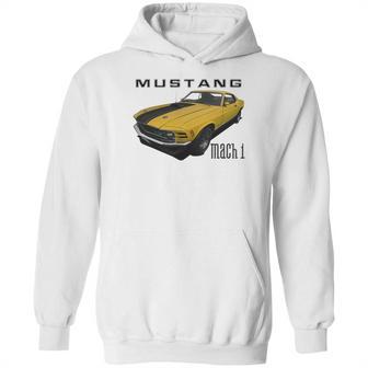 1970 Ford Mach1 Yellow Hoodie | Favorety