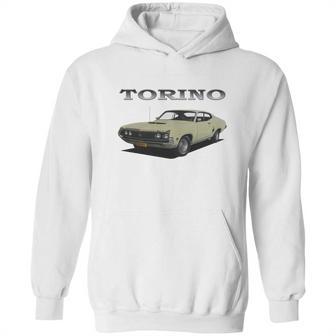 1970 Ford Torino Cream Hoodie | Favorety