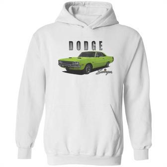 1972 Dodge Dart Swinger Green Hoodie | Favorety