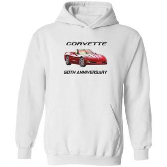 2003 Corvette 50Th Anniversary Convertible Gray T Shirt Hoodie | Favorety DE