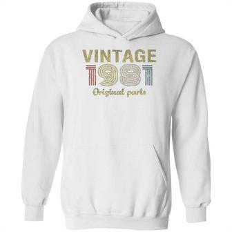 40Th Birthday Gift Retro Birthday Vintage 1981 Hoodie | Favorety AU