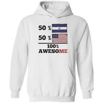 50 El Salvadorian 50 American 100 Awesome Hoodie | Favorety UK