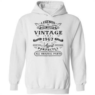 55Th Birthday Gift For Legends Born 1967 55 Years Old Vintage Hoodie | Favorety CA