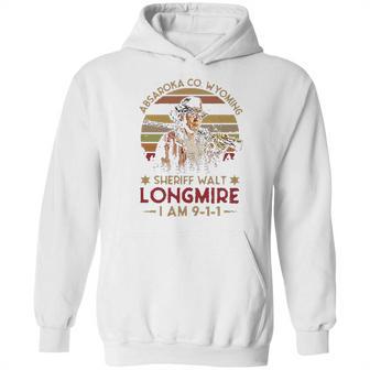 Absaroka Co Wyoming Sheriff Walt Longmire Im 911 Vintage Retro Hoodie | Favorety AU