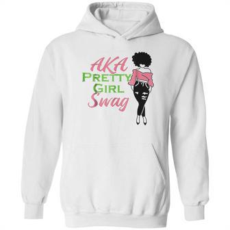 Aka Pretty Girl Swag Alpha Sorority Kappa Pink Gift Hoodie | Favorety DE