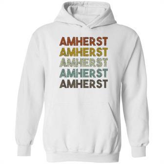 Amherst Massachusetts Retro Vintage Hoodie | Favorety AU