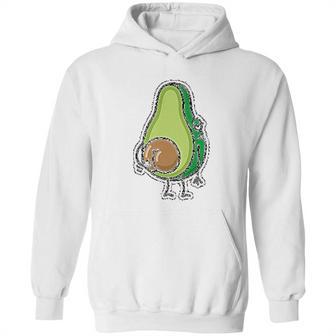 Avocado Seed Fat Funny Vegan Big Scratching Hoodie | Favorety CA