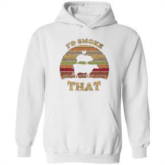 Hisayhe Id That Funny Bbq Grilling Party Vintage Gift Hoodie | Favorety DE