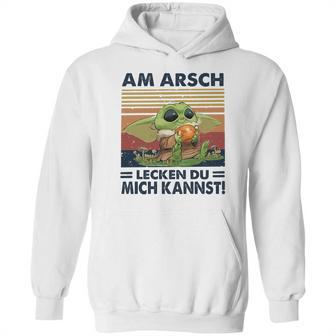 Baby Yoda Am Arsch Lecken Du Mich Kannst Vintage Shirt Mf Hoodie | Favorety