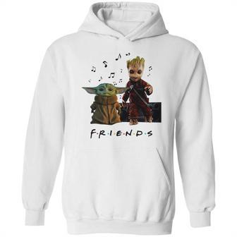 Baby Yoda And Baby Groot Friends Hoodie | Favorety UK