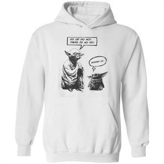 Baby Yoda And Master Yoda Water Reflection Best Sweater Hoodie | Favorety UK