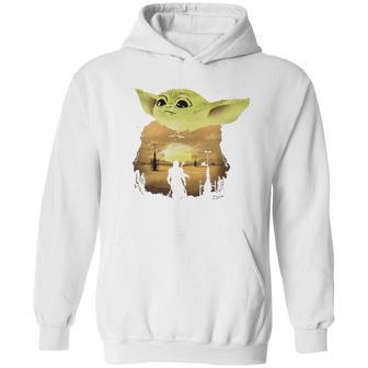 Baby Yoda Sunset Sweater Hoodie | Favorety AU