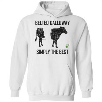 Belted Galloway Simply The Best Vintage Cow Gift Hoodie | Favorety UK