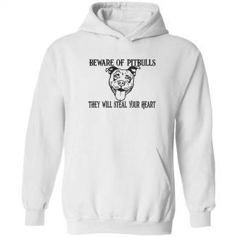 Beware Of Pit Bulls They Will Steal Your Heart Youth Hoodie | Favorety CA