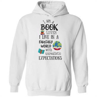 I Am A Book Lover In A Fantasy World Hoodie | Favorety UK